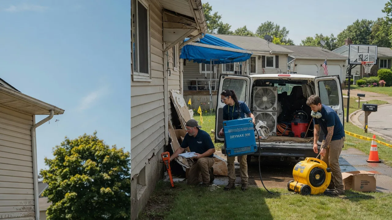 Ceiling Leak Cleanup in Fitchburg, WI near me